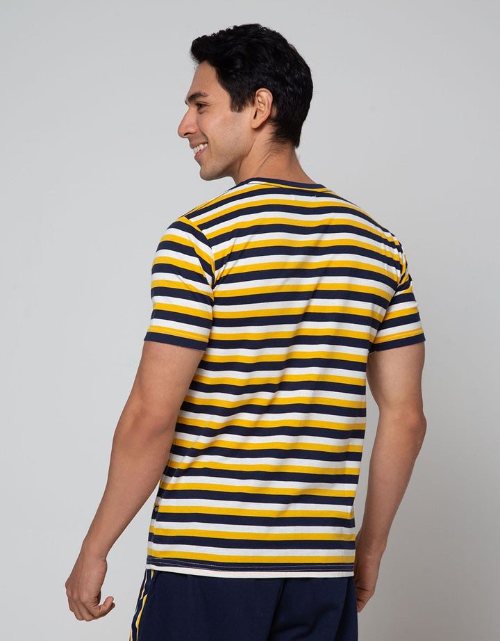 Nevada Stripe Pocket Kaos Pria