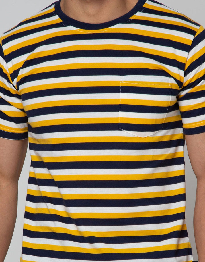 Nevada Stripe Pocket Kaos Pria