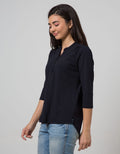 L/S TOP KNIT TXT W S