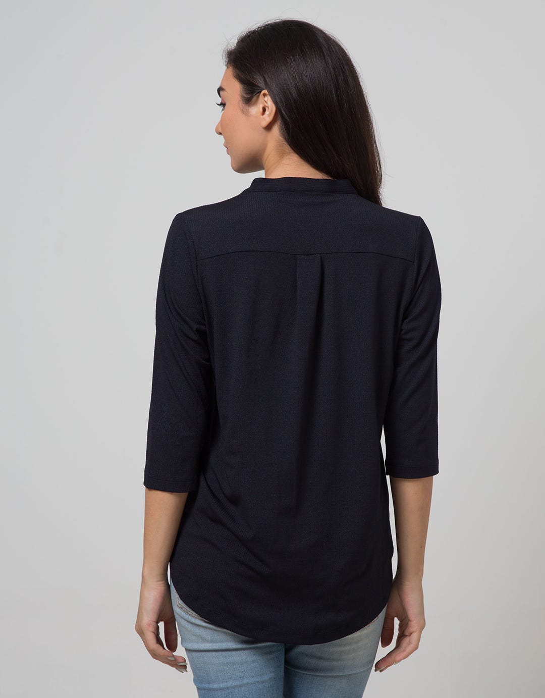 L/S TOP KNIT TXT WS