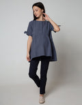 S/S TOP CHAMBRAY 2TN