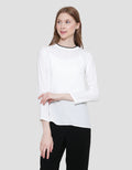 Connexion Crepe Rib Blouse Wanita