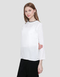 Connexion Crepe Rib Blouse Wanita