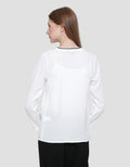 Connexion Crepe Rib Blouse Wanita