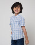 Little M Short Sleeve Shirt Print Checked