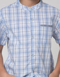 Little M Short Sleeve Shirt Print Checked