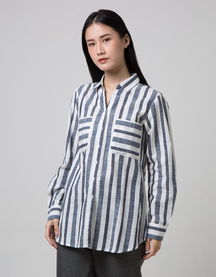 LS YD COTT SLUB STRI