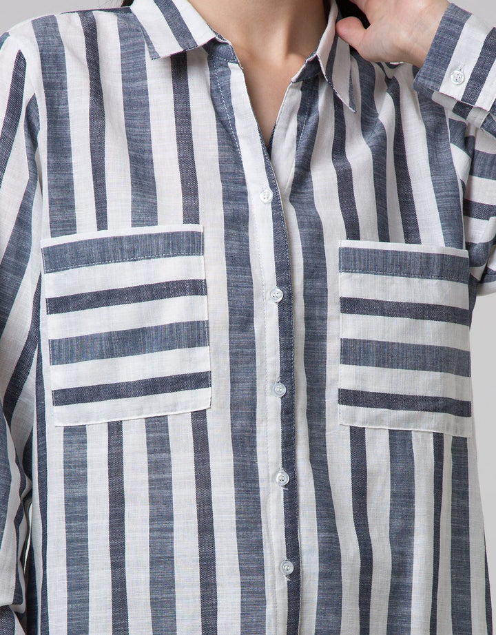 LS YD COTT SLUB STRI