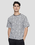 Details Pineapple Stripe Kaos Casual Pria