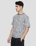 Details Pineapple Stripe Kaos Casual Pria