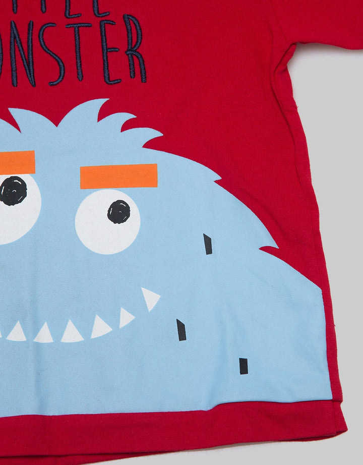 Little M Short Sleeve T-Shirt Monster