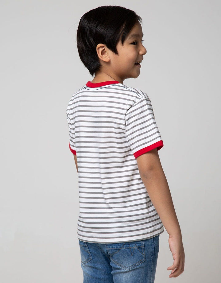 SS T-SHIRT STRIPE LO