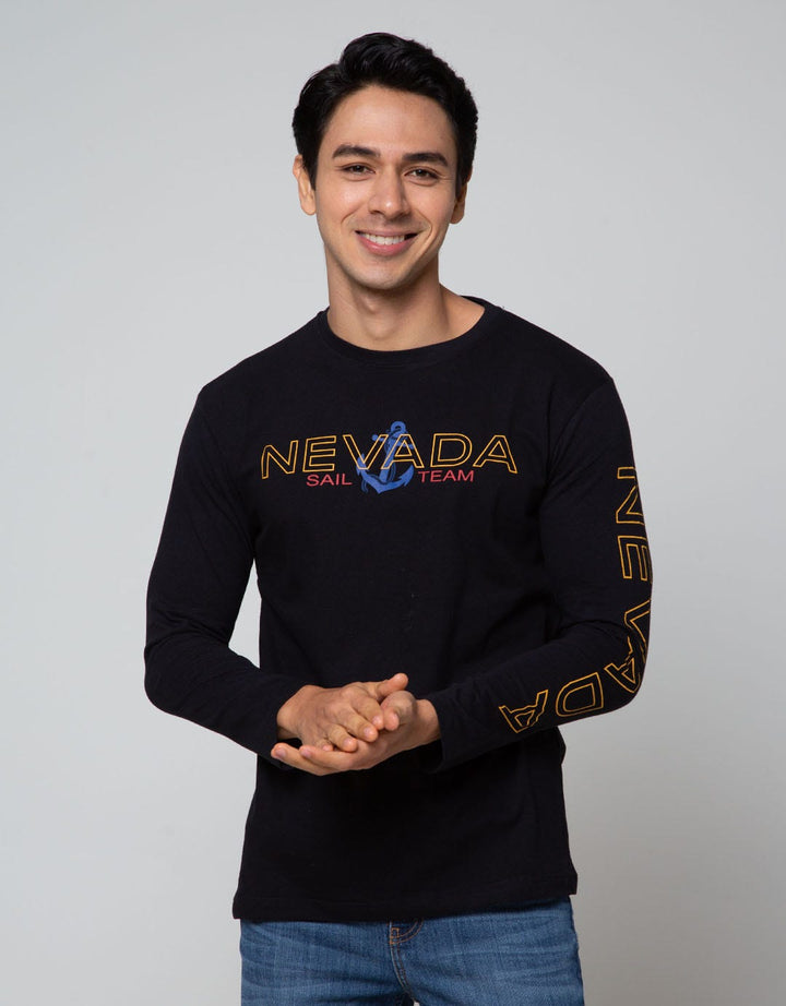 Nevada Long Sleeve T-Shirt Text Branding