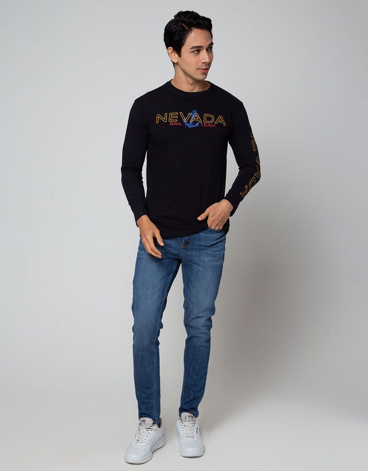Nevada Long Sleeve T-Shirt Text Branding