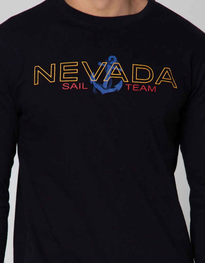 Nevada Long Sleeve T-Shirt Text Branding