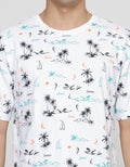 T Zone Summer Print Kaos Lengan Pendek Pria