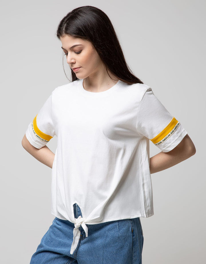 SS T-SHIRT TIE FRONT