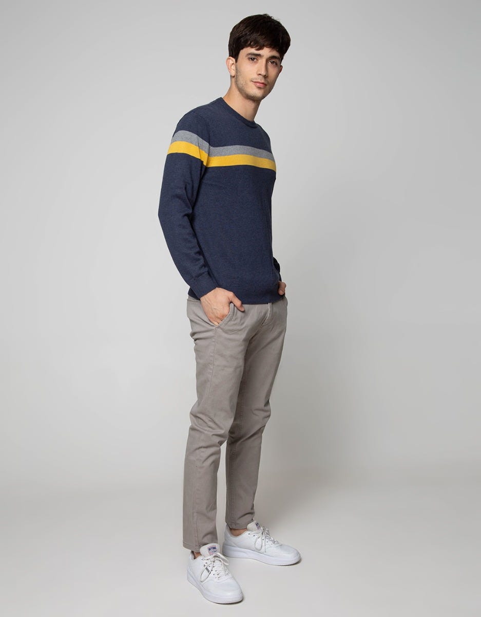 SWEATER COMBI LINE