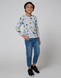 Little M Sweater Fullprint Dino