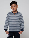 Little M Sweatshirt Terry Stripe Athletic