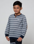 Little M Sweatshirt Terry Stripe Athletic