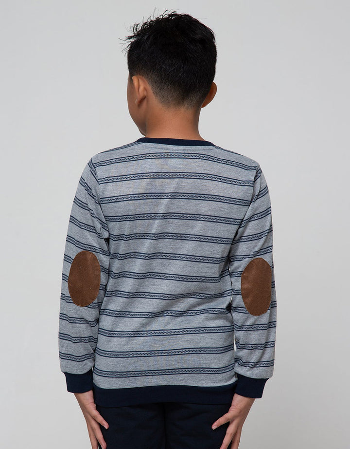 Little M Sweatshirt Terry Stripe Athletic