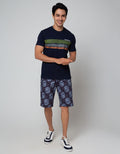 Nevada Short Sleeve T-Shirt Stripe Text