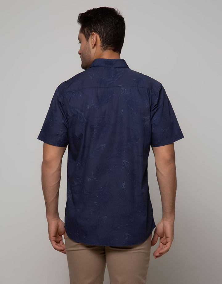 SS SHIRT PRINT LEAVE