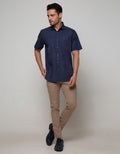SS SHIRT PRINT LEAVE