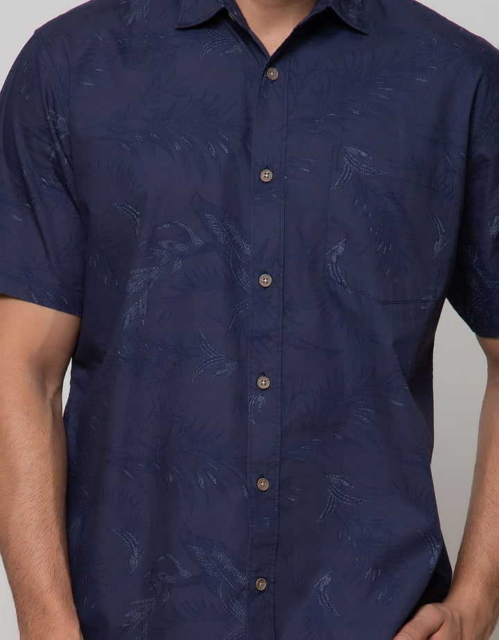 SS SHIRT PRINT LEAVE