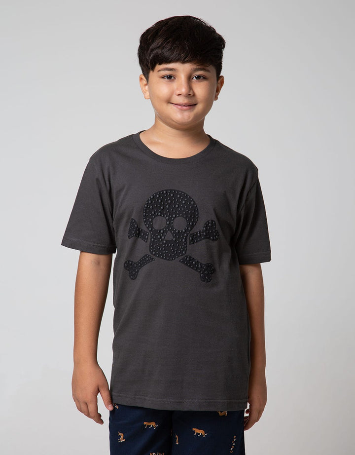 SS TSHIRT  SKULL WIT