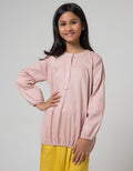 LS BLOUSE WOVEN BORD