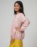 LS BLOUSE WOVEN BORD