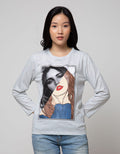T Zone Long Sleeve T-Shirt Photoprint Regular Girly