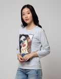 T Zone Long Sleeve T-Shirt Photoprint Regular Girly