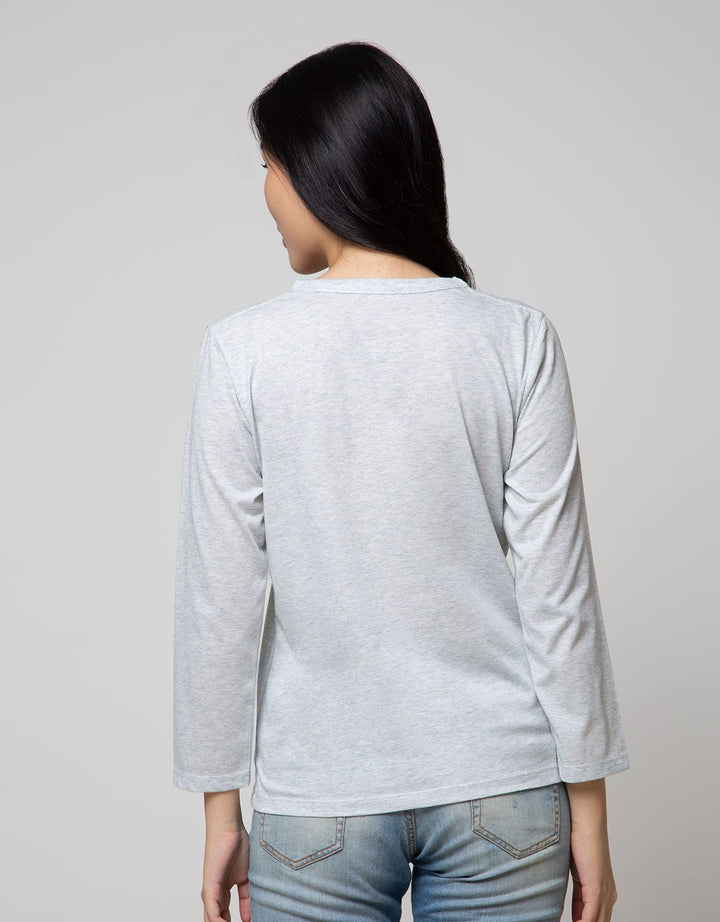 T Zone Long Sleeve T-Shirt Photoprint Regular Girly