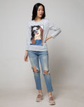 T Zone Long Sleeve T-Shirt Photoprint Regular Girly
