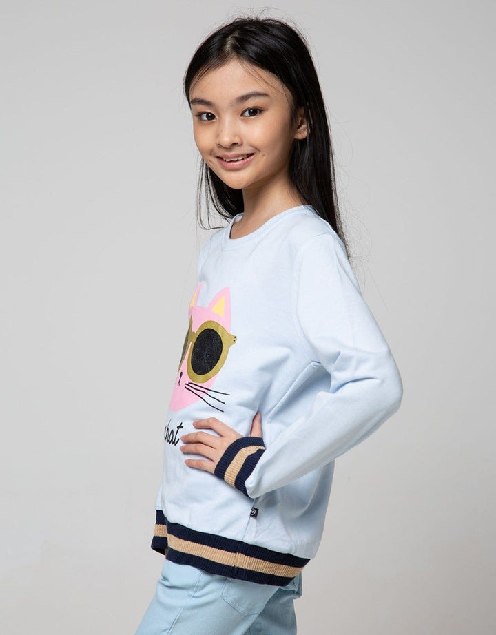 SWEATSHIRT CAT ROUND