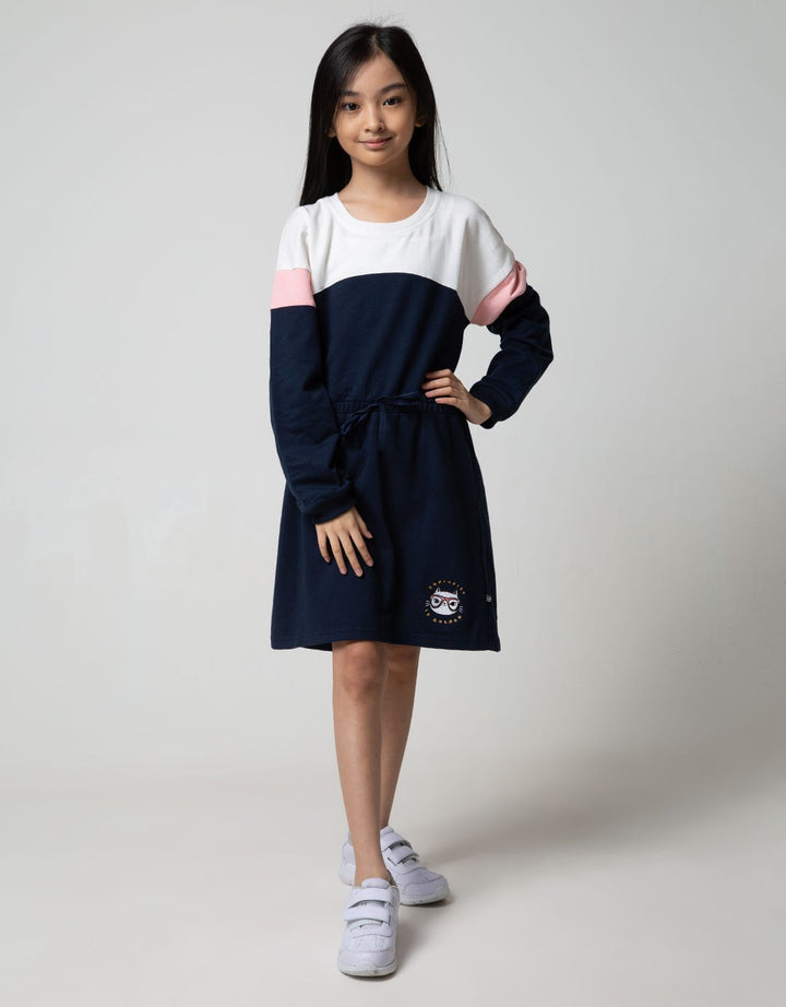 LS MIDI DRESS CUT &