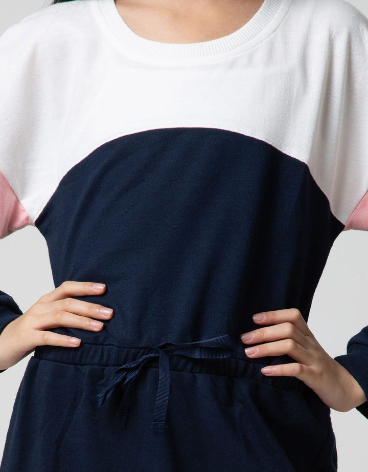 LS MIDI DRESS CUT &