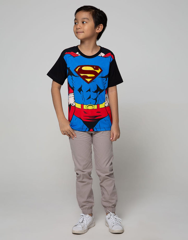 Character Superman Kaos Kostum Full Body