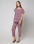 St. Yves Short Sleeve Pyjama Pants Point Peony