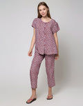 St. Yves Short Sleeve Pyjama Pants Point Peony