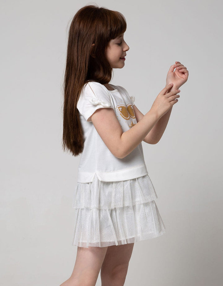 Little M Short Sleeve Mini DreShort Sleeve Tile Short Sleeven Glasses