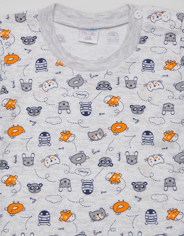 Pipiniko Fullprint Animal Zoo T-Shirt