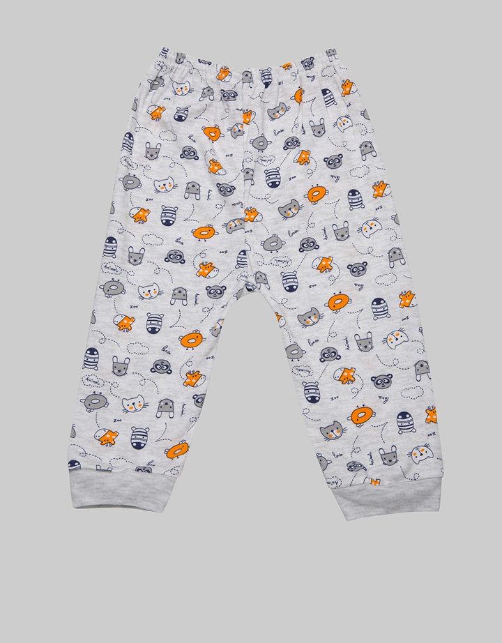 Pipiniko Long Pants Rib Fullprint Animal Zoo