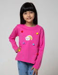 Little M Ls T-Shirt Pom2 Warna Sequin Rainbow