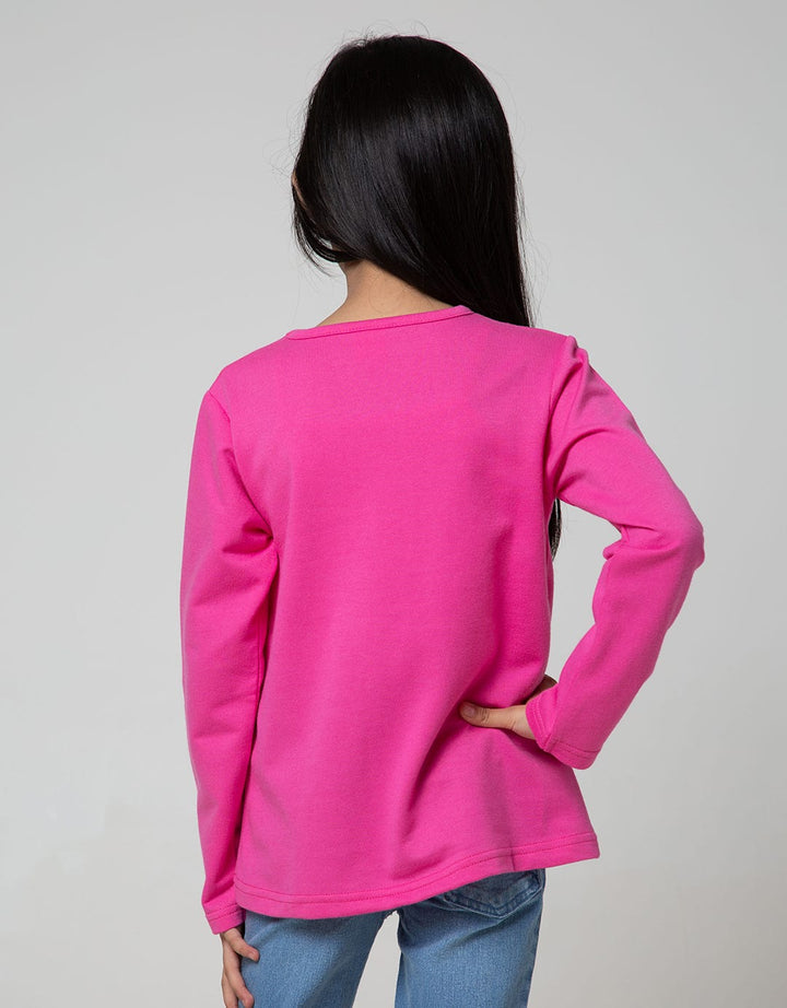 Little M Ls T-Shirt Pom2 Warna Sequin Rainbow