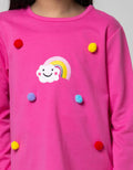 Little M Ls T-Shirt Pom2 Warna Sequin Rainbow
