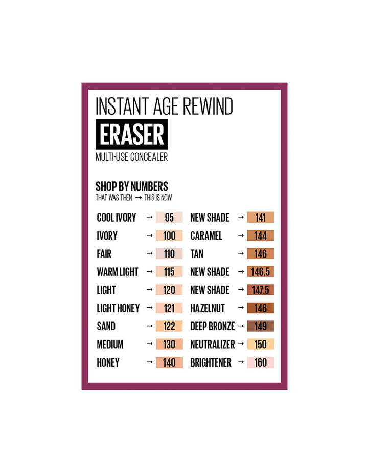 Maybelline Concealer IAR Eraser Clean 122